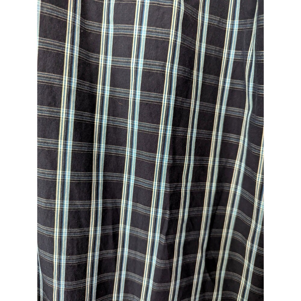 Nautica Men XL Blue White Plaid Button Down Short Sleeve Navtech Classic NWT - Picture 10 of 11